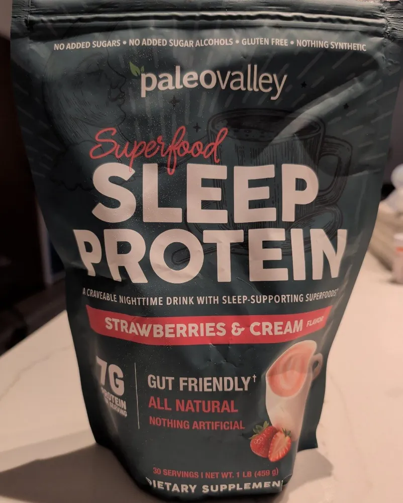 Sleep Protein: Strawberries & Cream