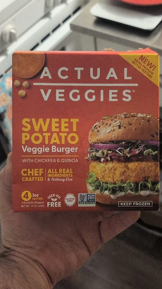 Sweet Potato Veggie Burger | The Actual Orange Burger