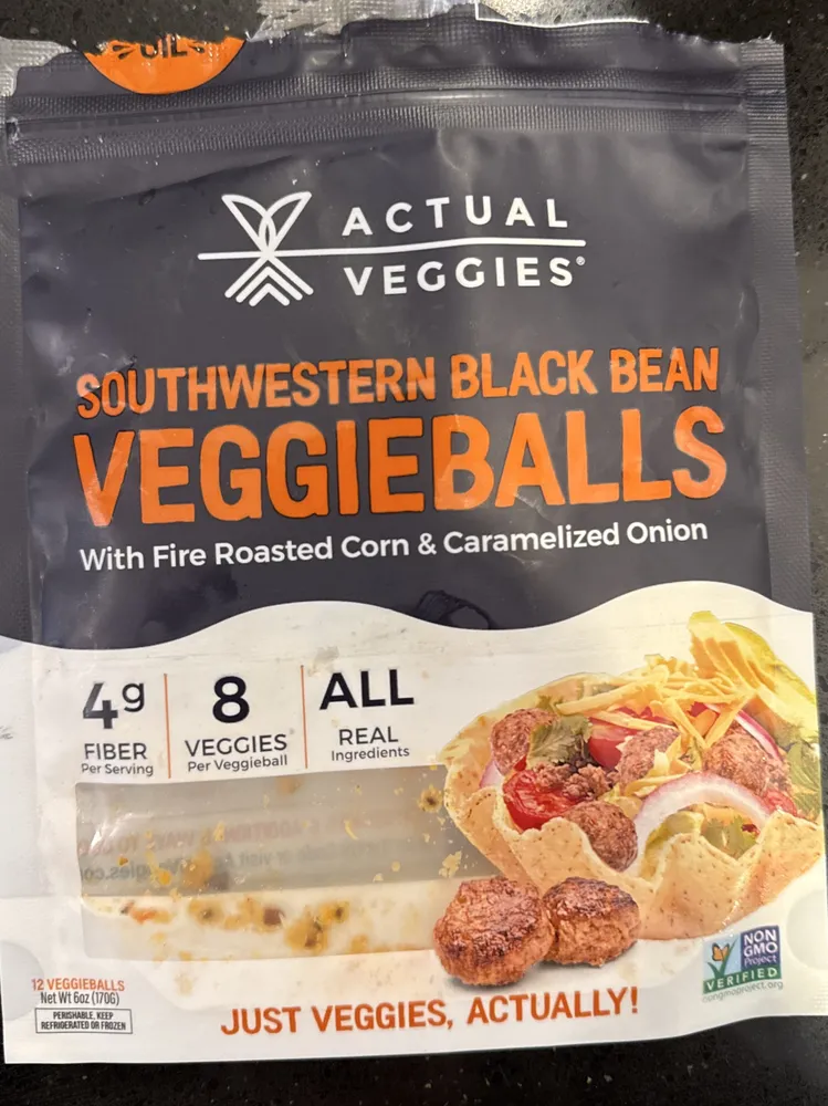 Southwestern black bean veggie balls