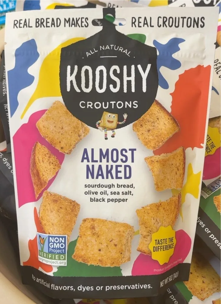 Almost Naked Sourdough Bread Croutons