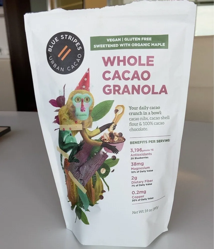 Whole cacao granola