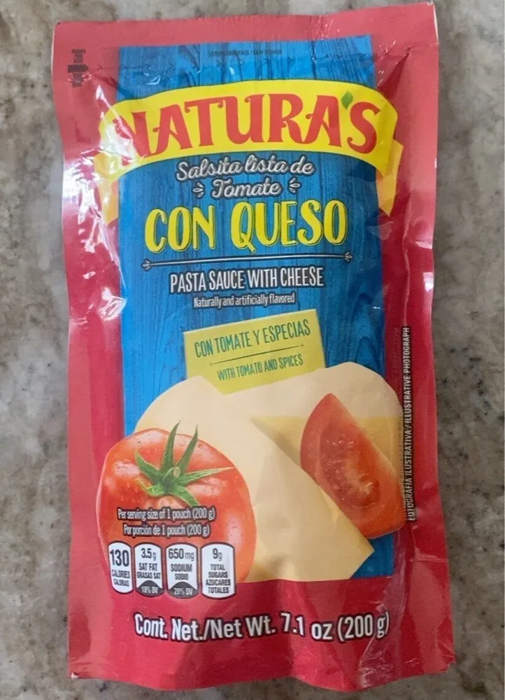 Salsa de Tomate con Queso
