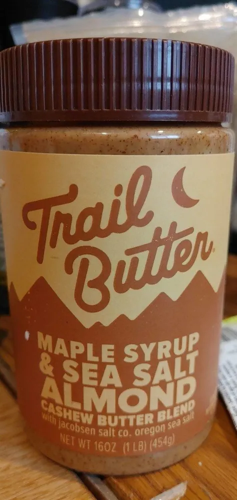 Maple syrup and sea salt almond cashew butter blend
