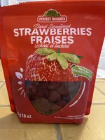 Fraises séchées et sucrées