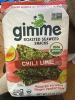 gimme ROASTED SEAWEED SNACKS CHILI LIME