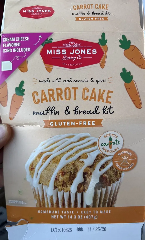 carrot cake muffin & bread kit