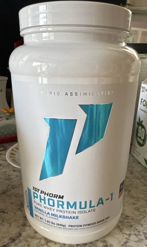 Phormula-1 Pure Whey Protein Isolate Vanilla Milkshake Natural Flavors