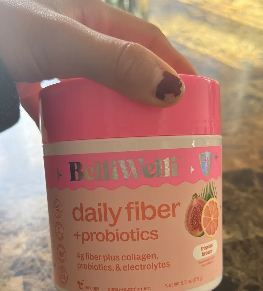 BelliWelli daily fiber + probiotics Tropical Breeze