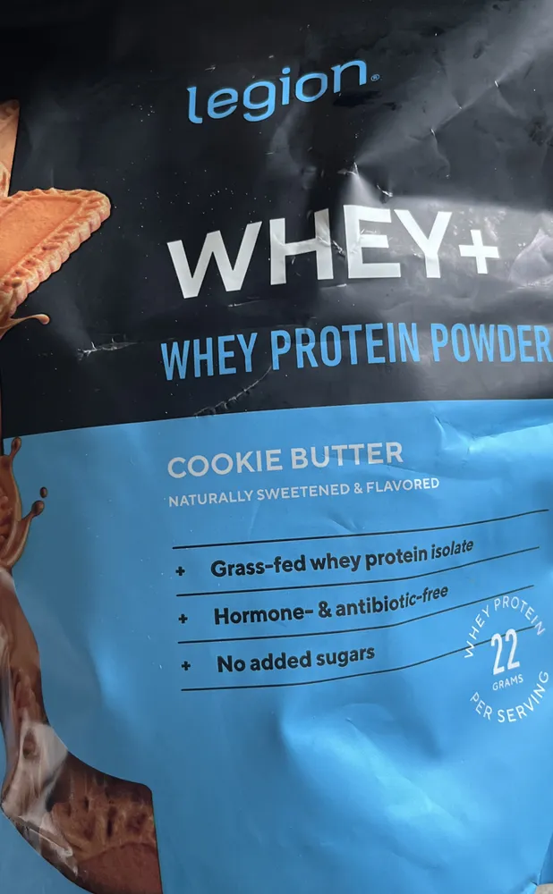 Whey protein powder, cookie butter