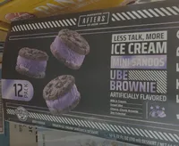 Ube Brownie Ice Cream Sandwich