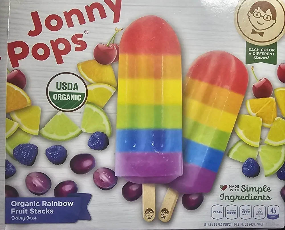 Organic Rainbow Fruit Stacks