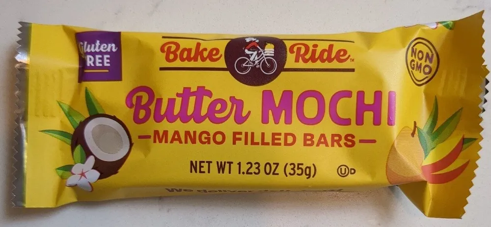 Butter Mochi Mango Filled Bars