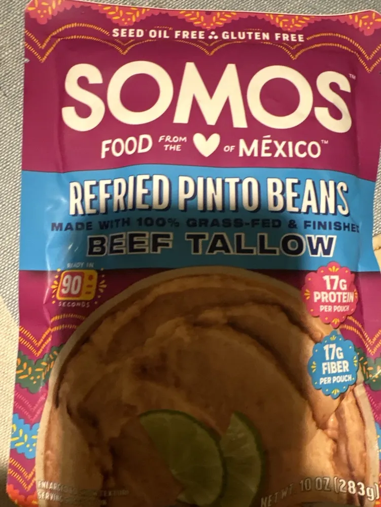 Refried Pinto Beans Beef Tallow