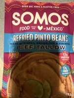 Refried Pinto Beans Beef Tallow