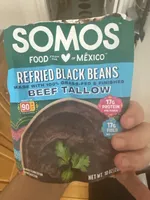 Refried Black Beens With Beef Tallow