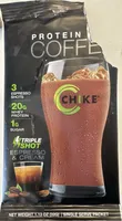 Protein iced coffee espresso and cream