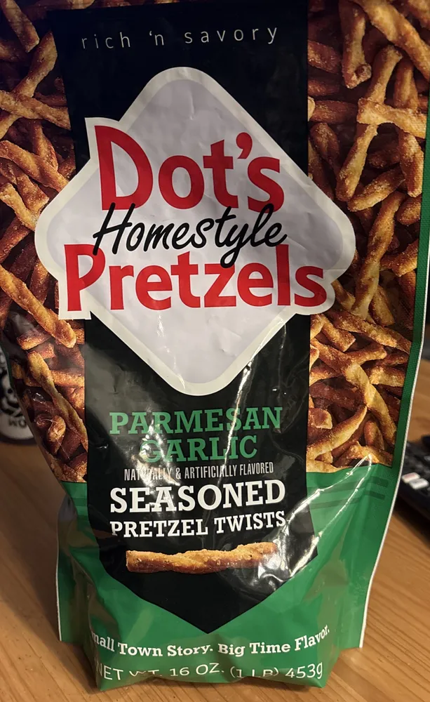 Dot's Homestyle Pretzels Parmesan Garlic Seasoned Pretzel Twists