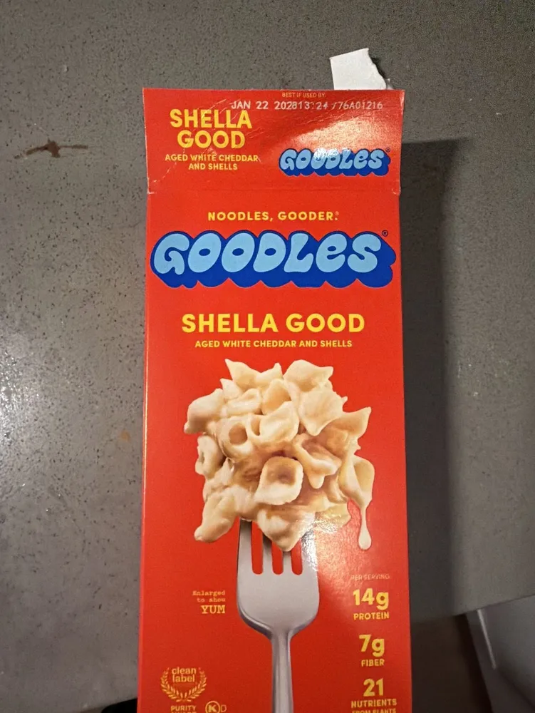 Shella Good Aged White Cheddar and Shells