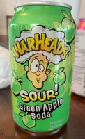 WARHEADS SOUR! Green Apple Soda