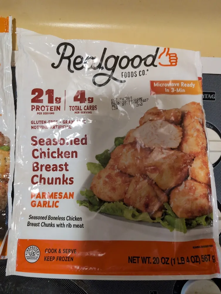 Seasoned Chicken Breast Chunks Parmesan Garlic