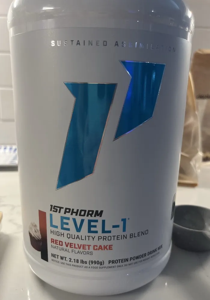 LEVEL-1 HIGH QUALITY PROTEIN BLEND RED VELVET CAKE PROTEIN POWDER DRINK MIX