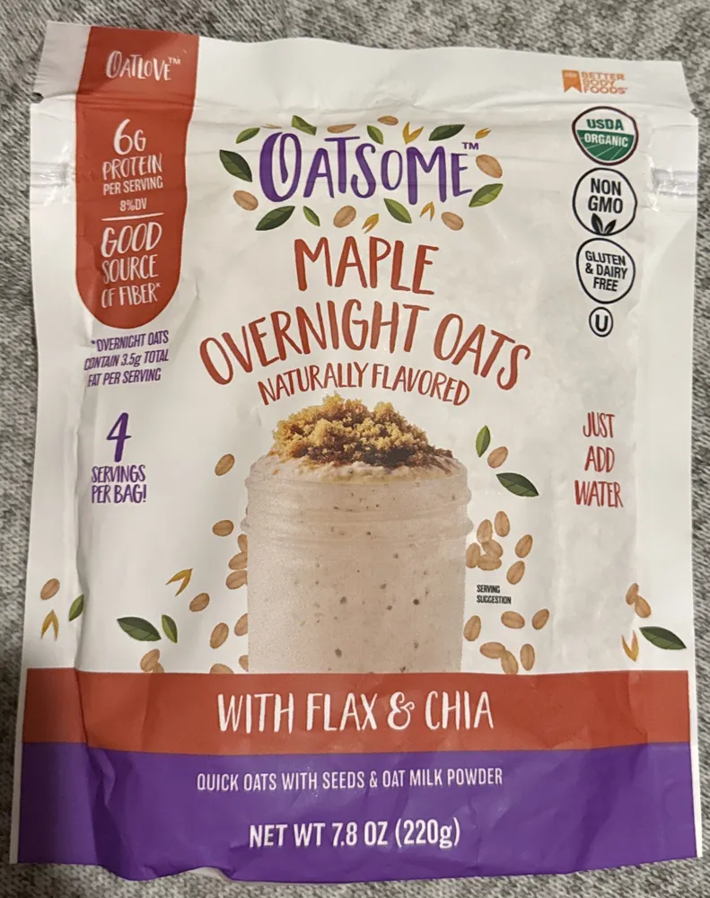 Maple overnight oats
