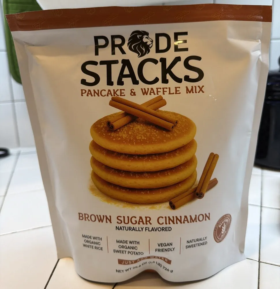 Pride Stacks Pancake & Waffle Mix Brown Sugar Cinnamon