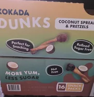Kokada Dunks Original Coconut Spread & Pretzels