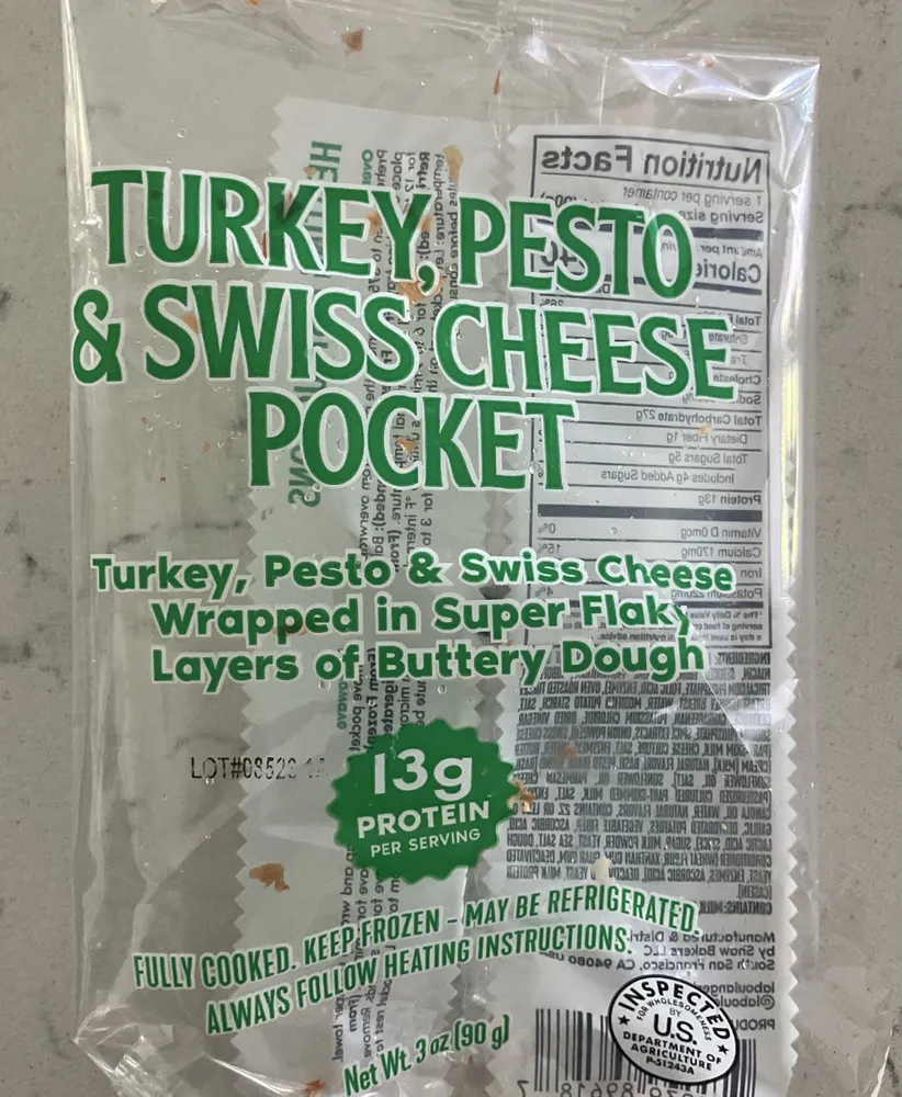 Turkey Pesto & Swiss Cheese Pocket
