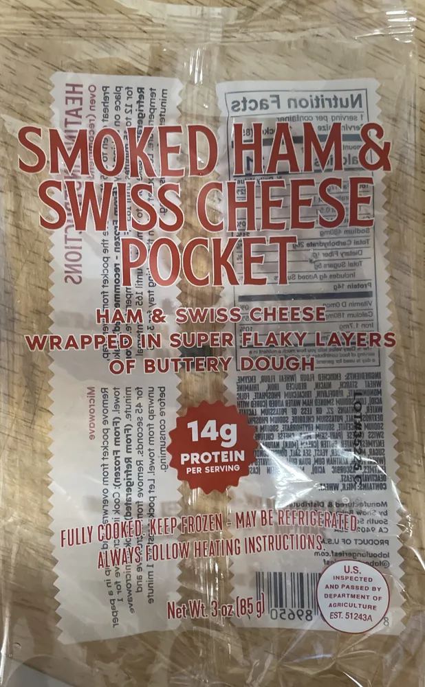 Smoked Ham & Swiss Cheese Pocket