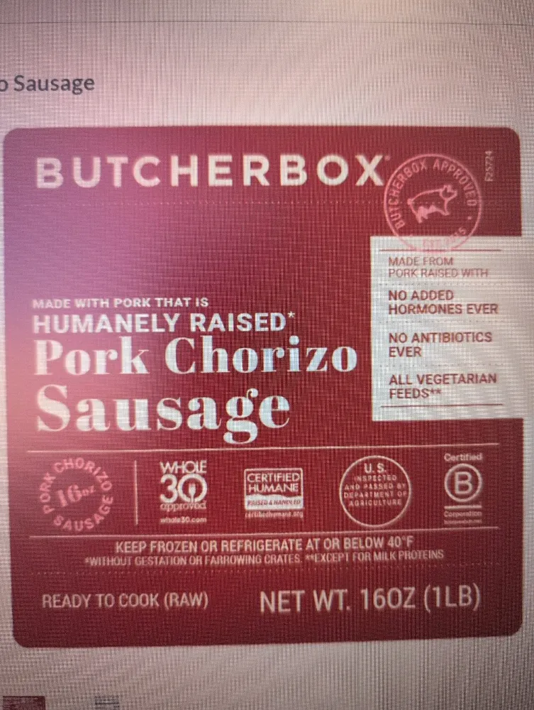 Pork Chorizo Sausage