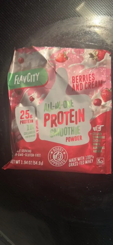 All-In-One Protein Smoothie Powder Berries and Cream