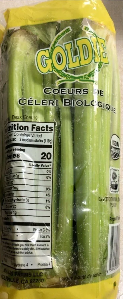 Cœurs de céleri biologique