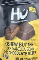 CASHEW BUTTER + PURE VANILLA BEAN DARK CHOCOLATE BITES