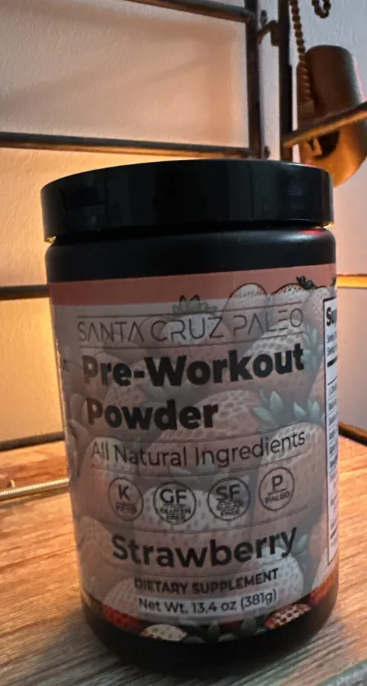 Strawberry pre-workout powder
