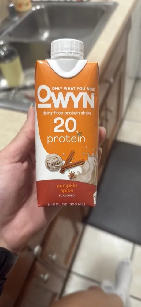 dairy-free protein shake pumpkin spice flavored