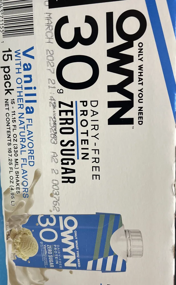 Vanilla protein shake
