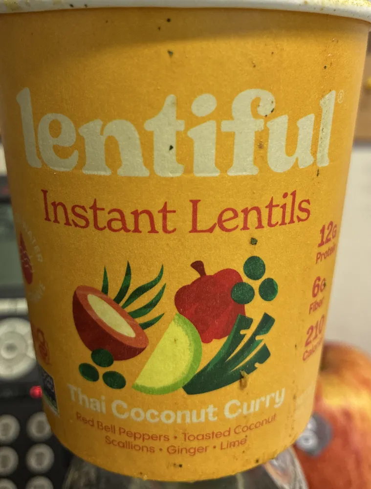 Instant Lentils Thai Coconut Curry
