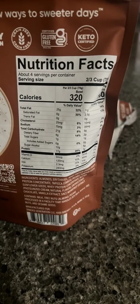 protein nut granola