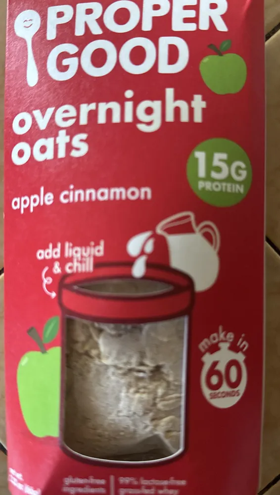 Apple cinnamon overnight oats
