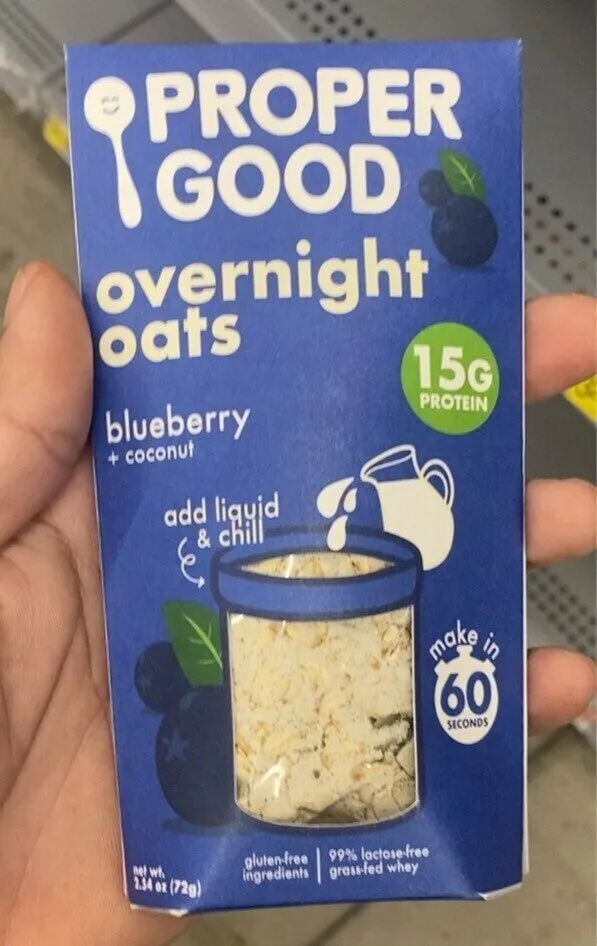 Blueberry & Coconut Overnight Oats