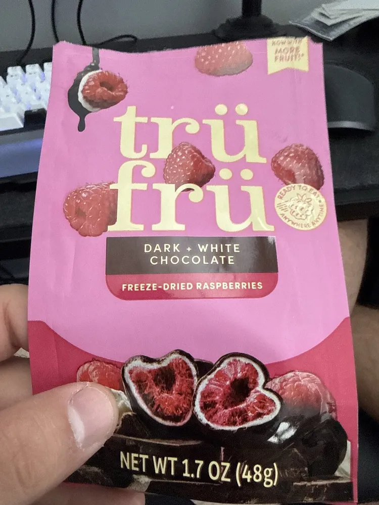 Dark White Chocolate Freeze Dried Raspberries
