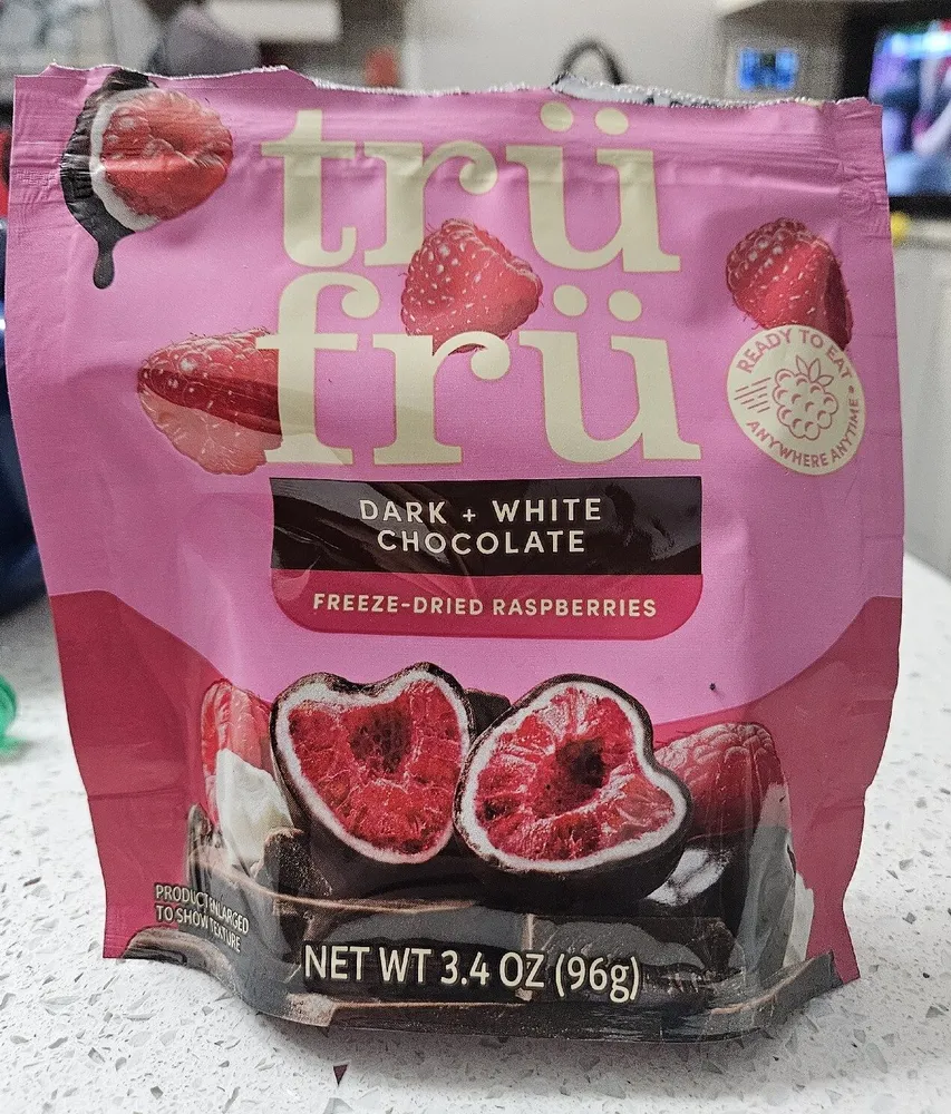 Dark + White Chocolate Freeze-Dried Raspberries