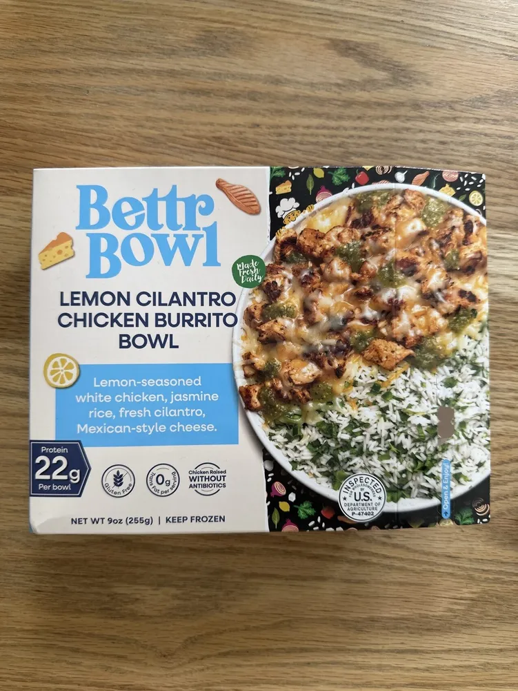 LEMON CILANTRO CHICKEN BURRITO BOWL