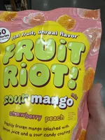 Fruit Riot! sour mango strawberry peach