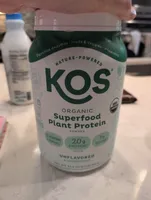 Organic superfood plant protein