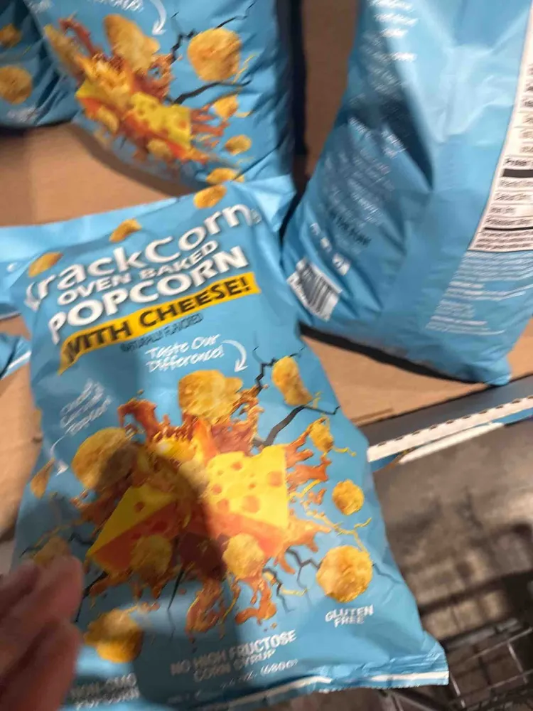 Oven Baked Popcorn With Cheese