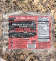 Jumbo Beef Hot Smoked Sausage
