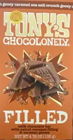 FILLED milk chocolate bar with salted caramel filling & caramel pieces