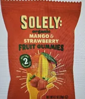 Soley Organic Fruit Gummies Snack Pack Mango And Strawberry